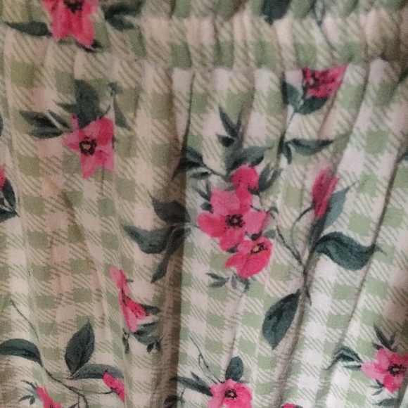 NWT TORRID Retro Chic Midi Green Plaid & Floral Dress - Picture 7 of 11